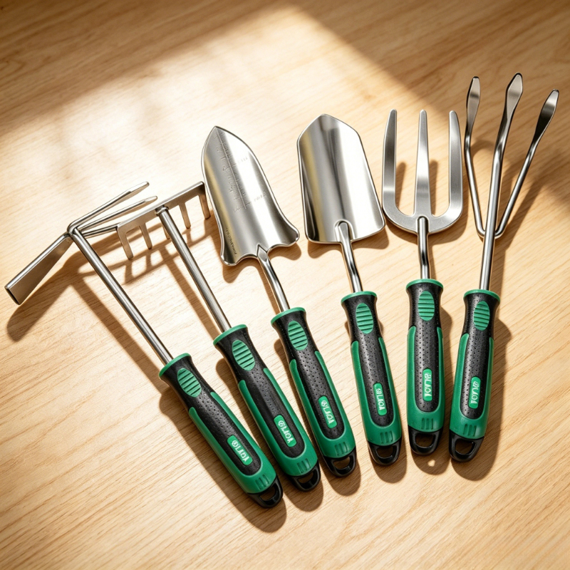 Spade Digging Fork - 5Pcs Stainless Steel Garden Hand Trowel