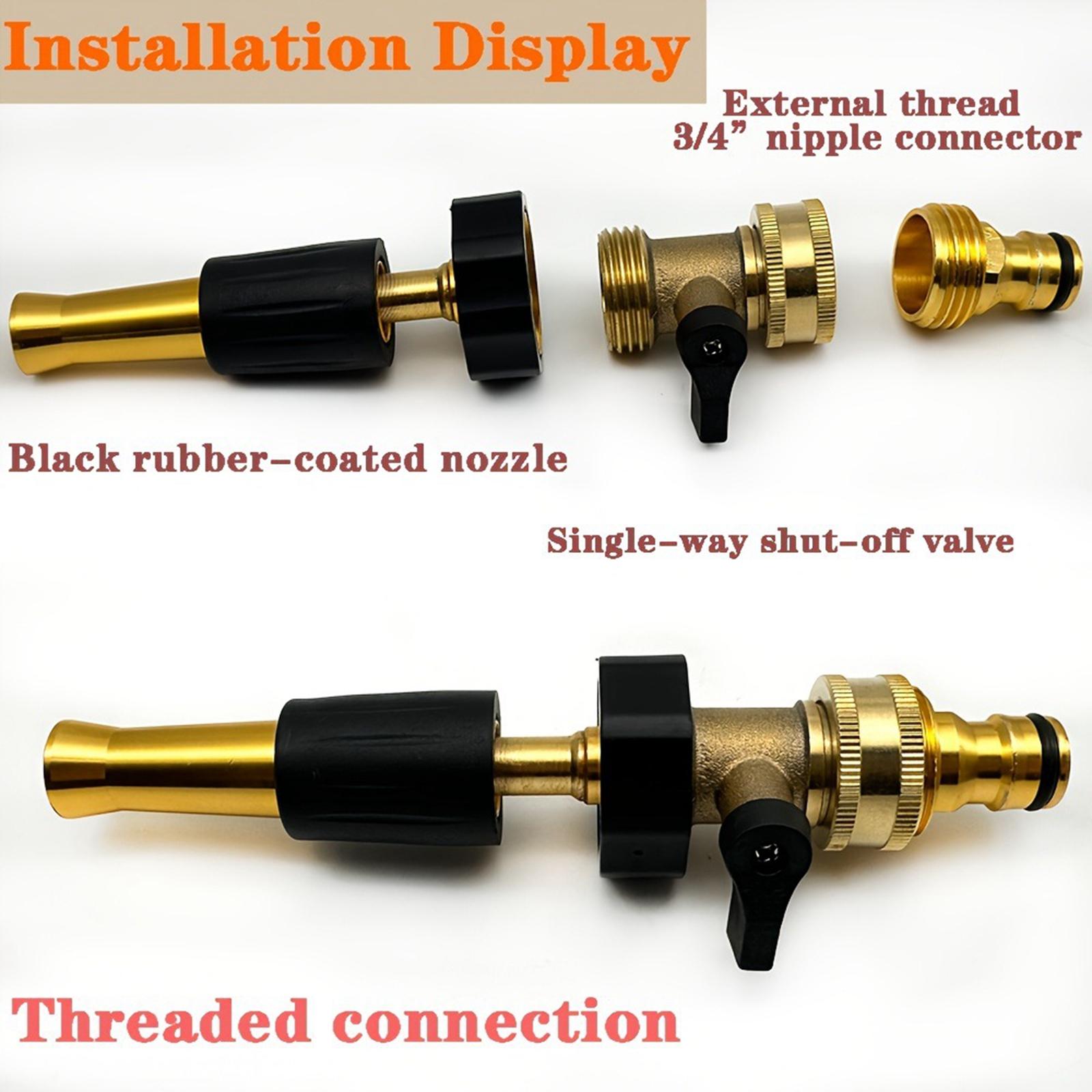 Gardening Tools Heavy Duty - Practical Metal Garden Hose Spray Nozzle