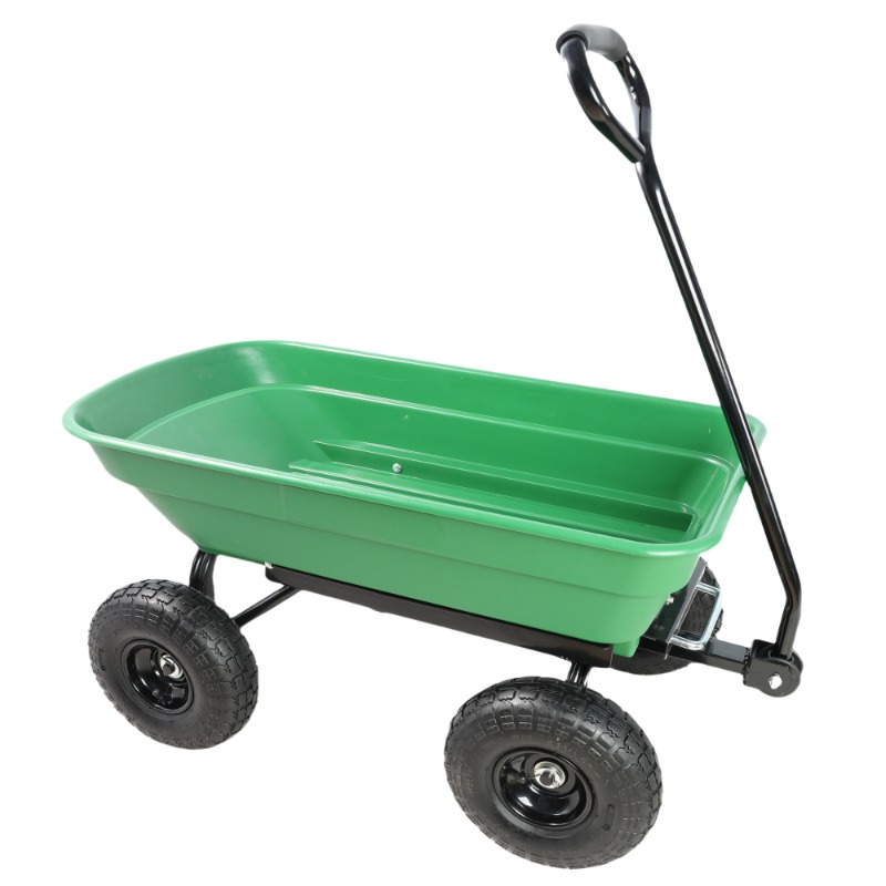 Gardening Tools Big - Green Plastic Garden Cart with Big