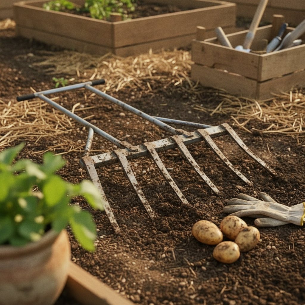 Gardening Tools Heavy Duty - Steel Tines Fourche Agricole Digging Fork