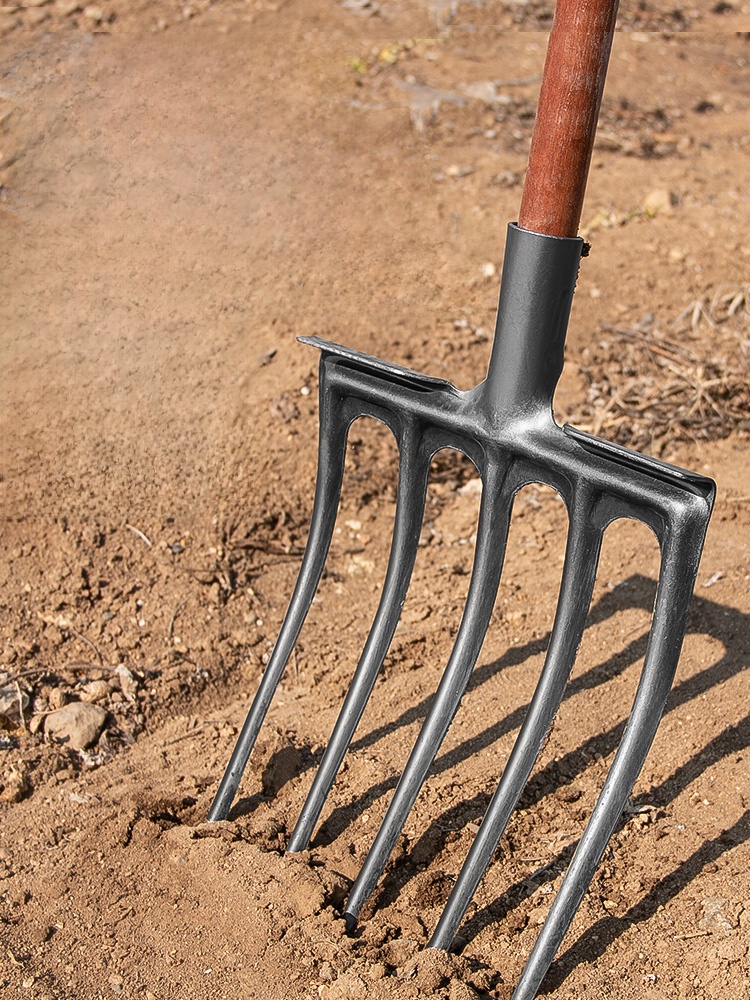 Soil Tilling Fork Farming Tool - مراجعة Spade Digging Fork وسعره