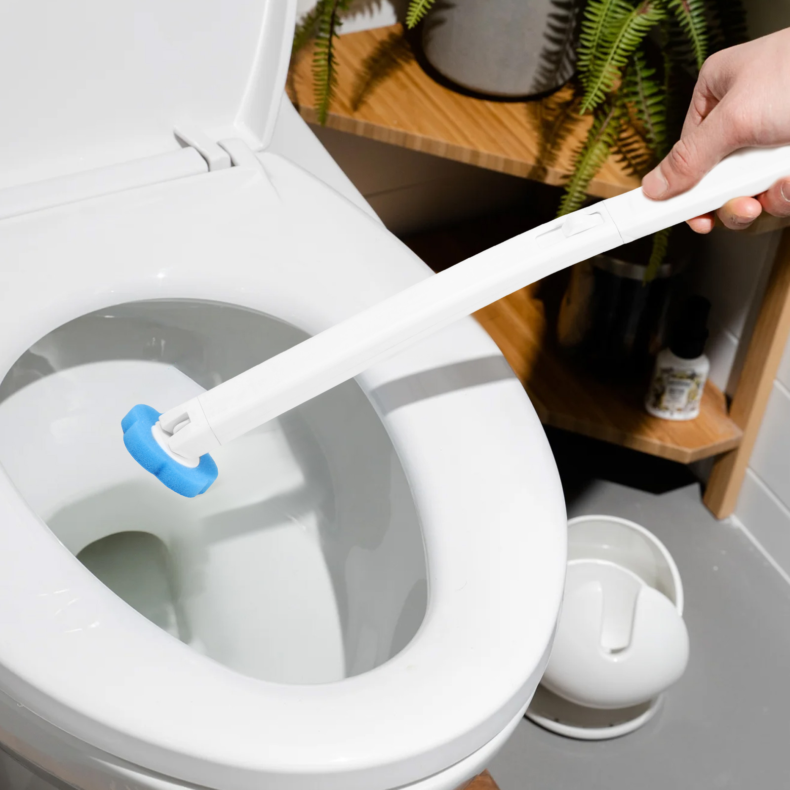 New Toilet Brush Disposable Re - مراجعة Gardening Tools Long Handle وسعره