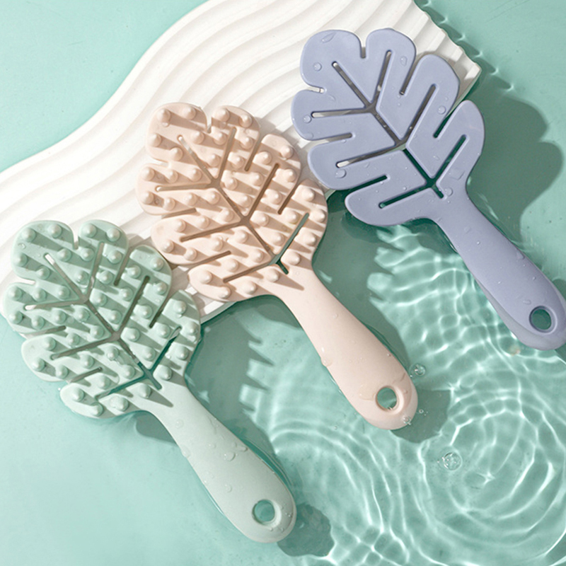 Leaf Shape Silicone Shampoo Br - مراجعة Gardening Tools Long Handle وسعره