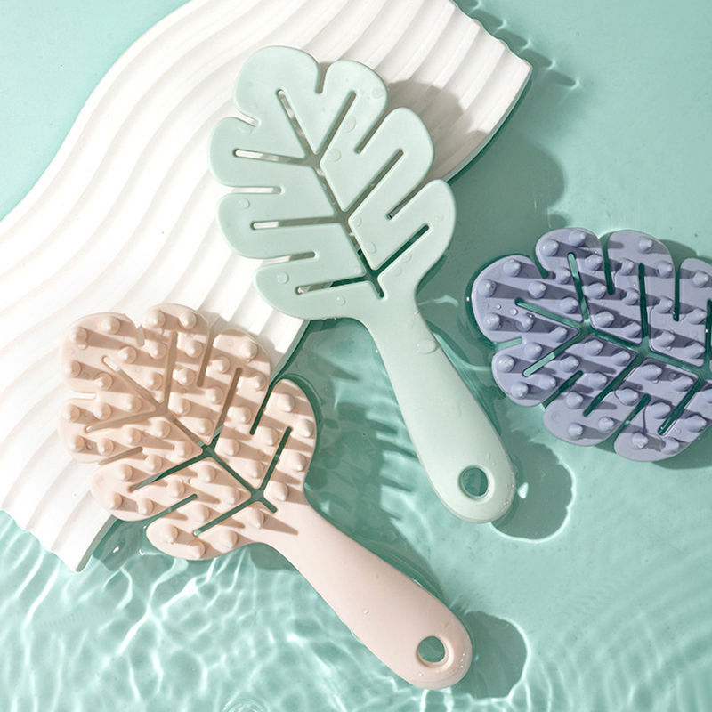 Leaf Shape Silicone Shampoo Br - مراجعة Gardening Tools Long Handle وسعره