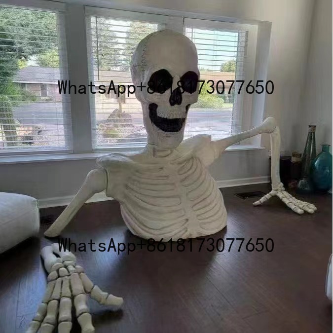 Terror 12-Foot Big Head Skelet - مراجعة Gardening Tools Big وسعره