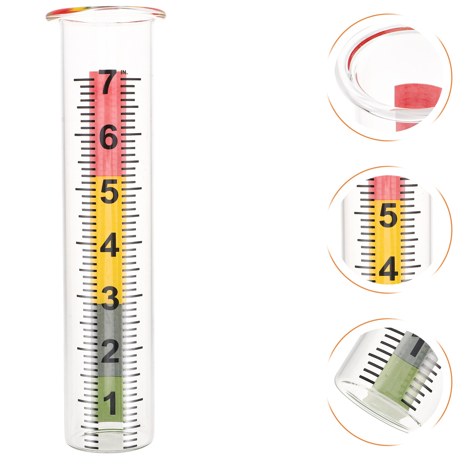 2Pcs Rain Gauge Glass Tube Acc - مراجعة Gardening Yard Tools وسعره