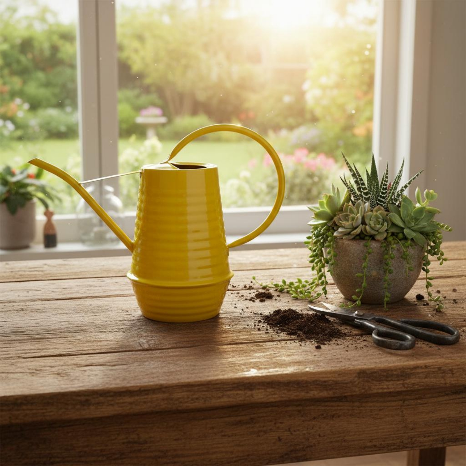 Long Spout Watering Can Rust-R - مراجعة Gardening Tools Long Handle وسعره