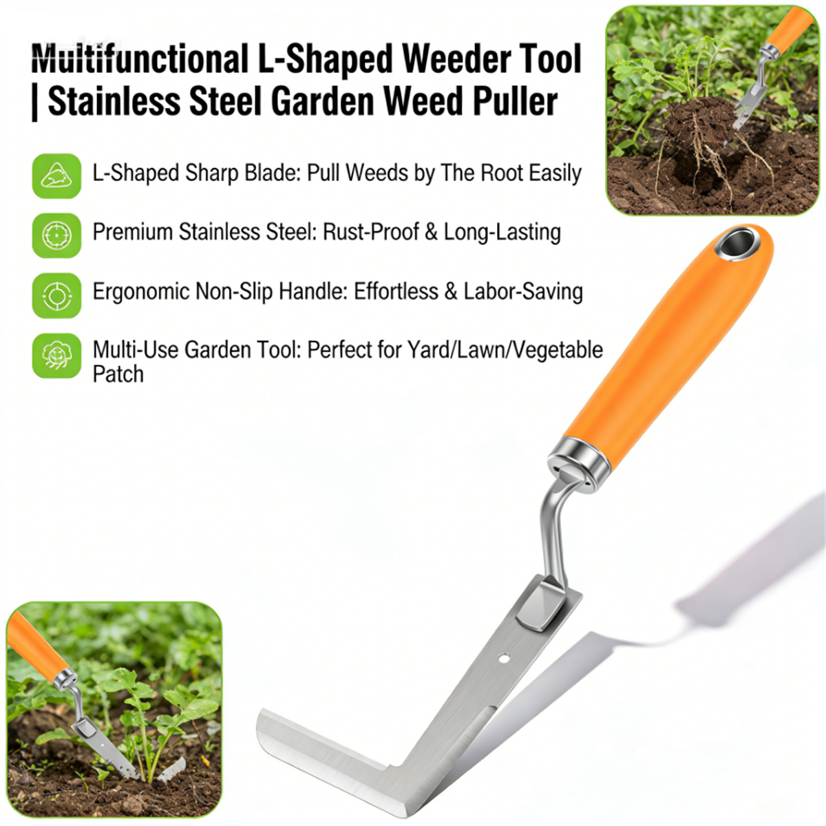 Stainless steel gap weeding to - مراجعة Gardening Tools Used وسعره
