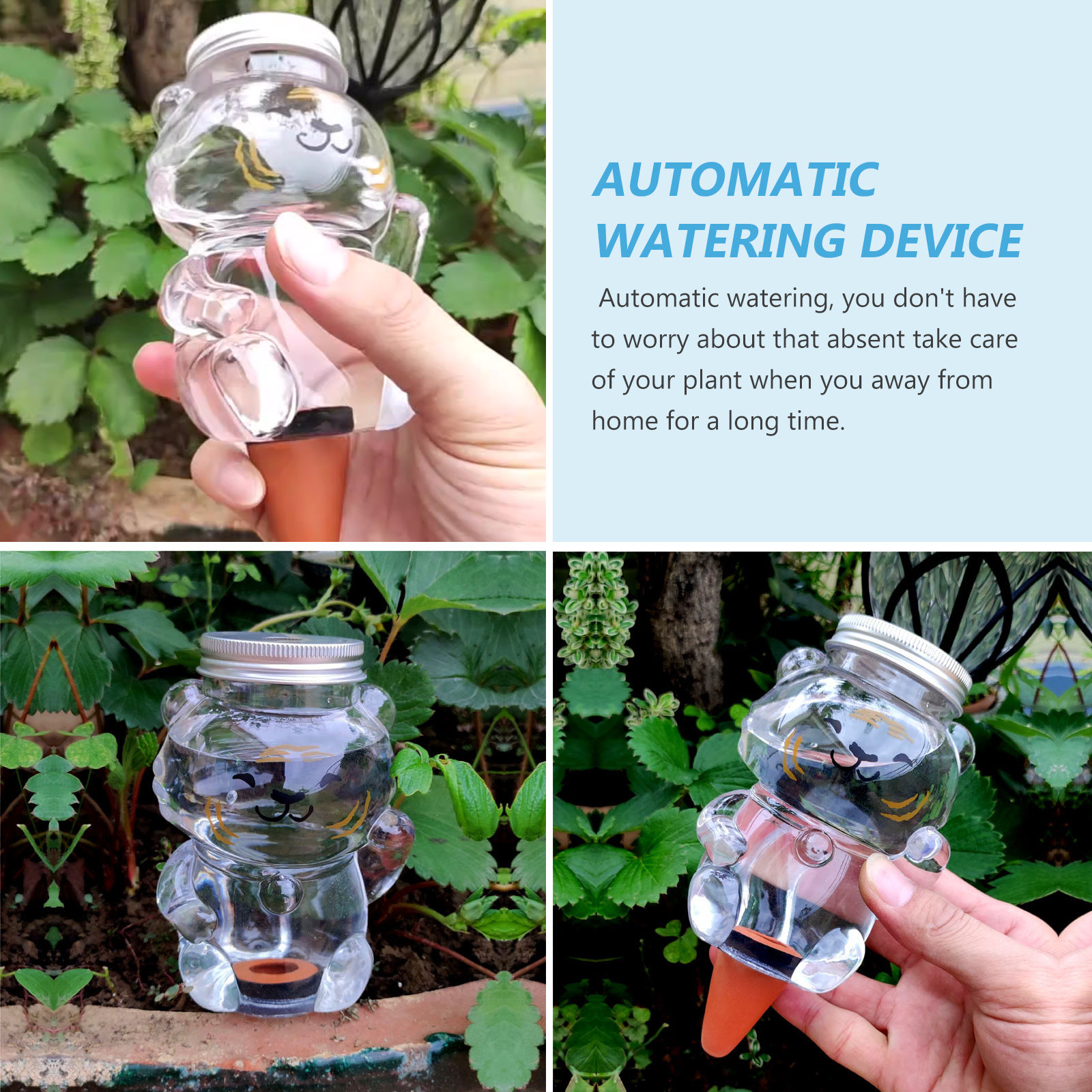 2Pcs Creative Shape Automatic  - مراجعة Automatic Plant Waterer وسعره