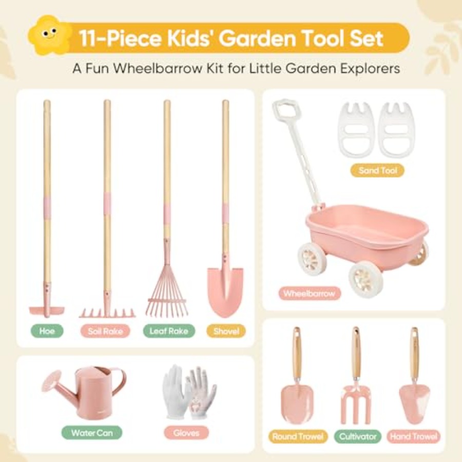 Gardening Set with Wheelbarrow - مراجعة Gardening Tools In Japan وسعره