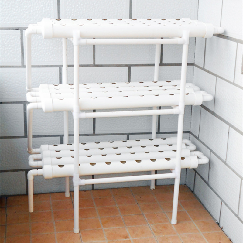 3 Tier PVC Pipe Hydroponics Gr - مراجعة Hydroponic System وسعره