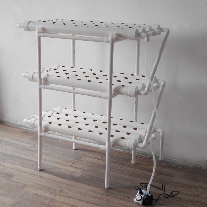 3 Tier PVC Pipe Hydroponics Gr - مراجعة Hydroponic System وسعره
