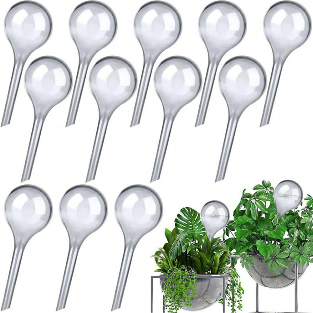 10PCS Watering Globe Clear Aut - مراجعة Automatic Plant Waterer وسعره