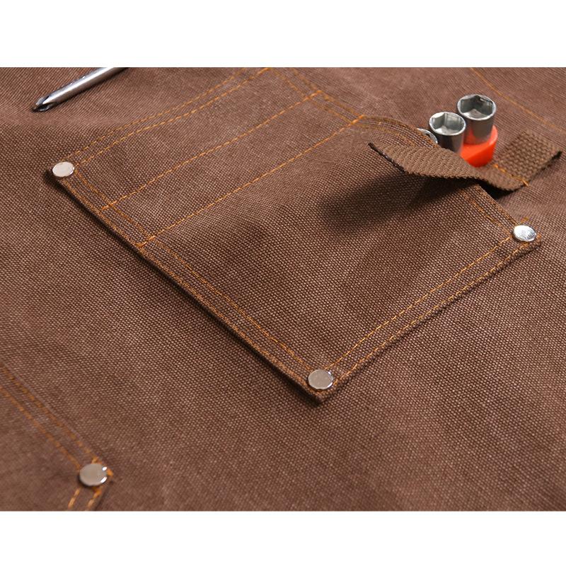 Canvas Apron With Printed Logo - مراجعة Gardening Tools Logo وسعره
