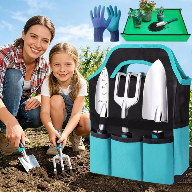 7PCS Garden Hand Tools Set Hea - مراجعة Spade Digging Fork وسعره