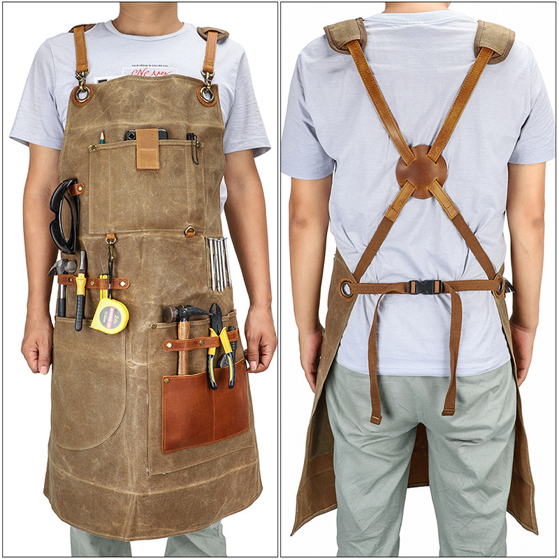 Heavy Industry Waxed Canvas Ap - مراجعة Gardening Tools Logo وسعره