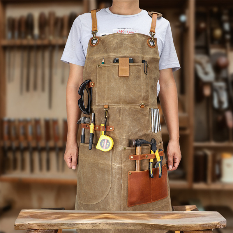 Heavy Industry Waxed Canvas Ap - مراجعة Gardening Tools Logo وسعره
