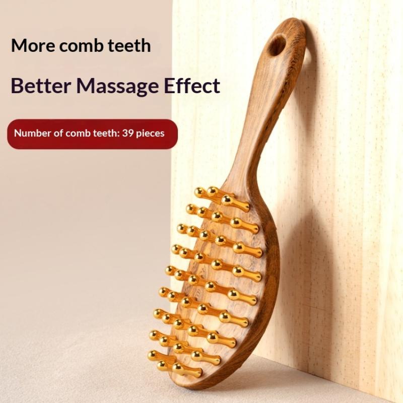 1PCS  Head Copper Tooth Massag - مراجعة Gardening Tools Long Handle وسعره