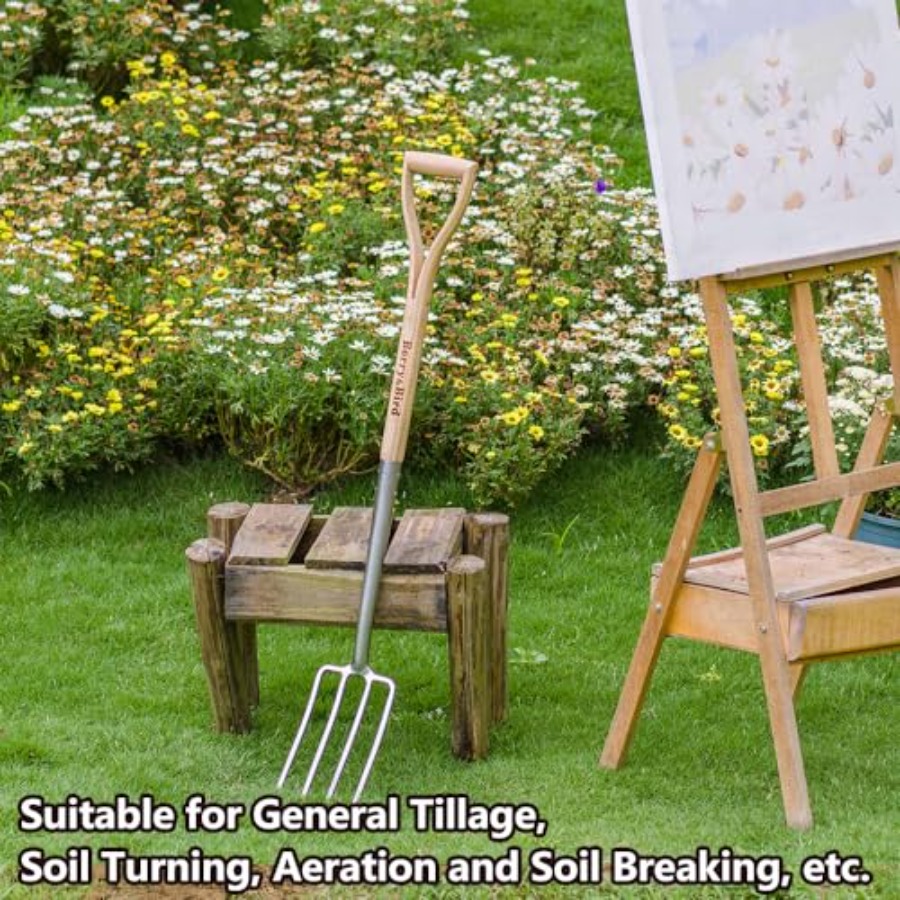 BerryandBird Garden Digging Fo - مراجعة Spade Digging Fork وسعره