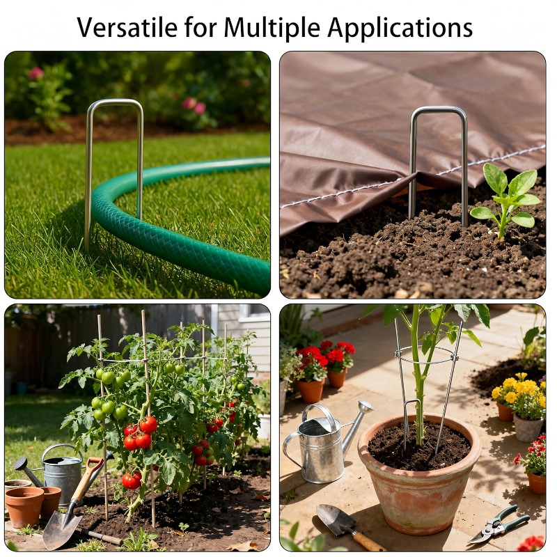 10 Pcs U-shaped Garden Nails A - مراجعة Gardening Tools Used وسعره
