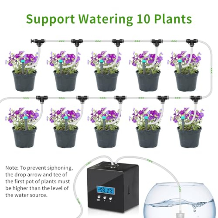 Automatic Watering System for  - مراجعة Automatic Plant Waterer وسعره
