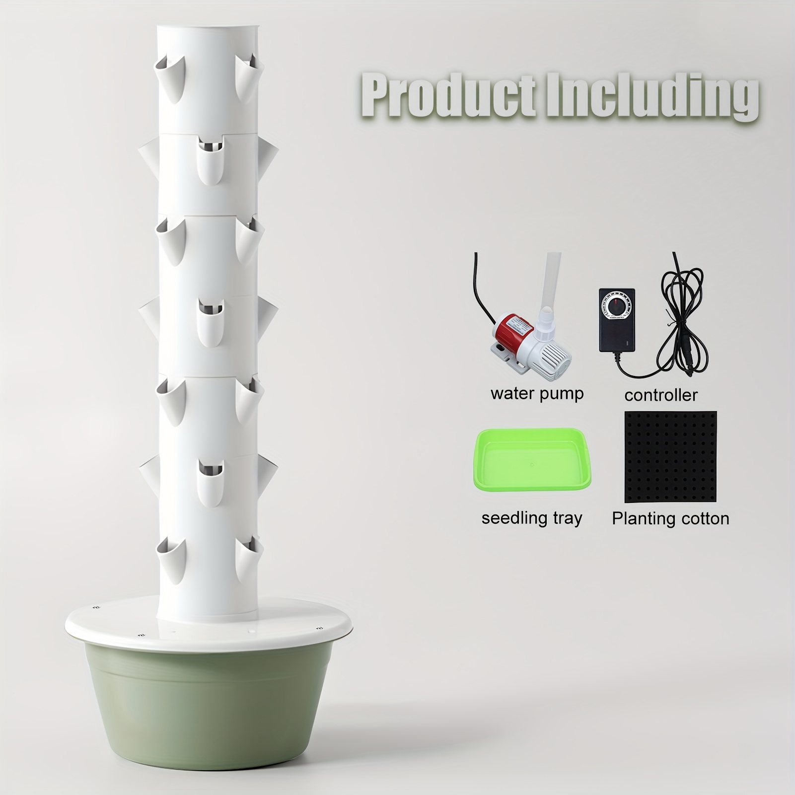 Vertical Hydroponic Tower, Ind - مراجعة Hydroponic System وسعره