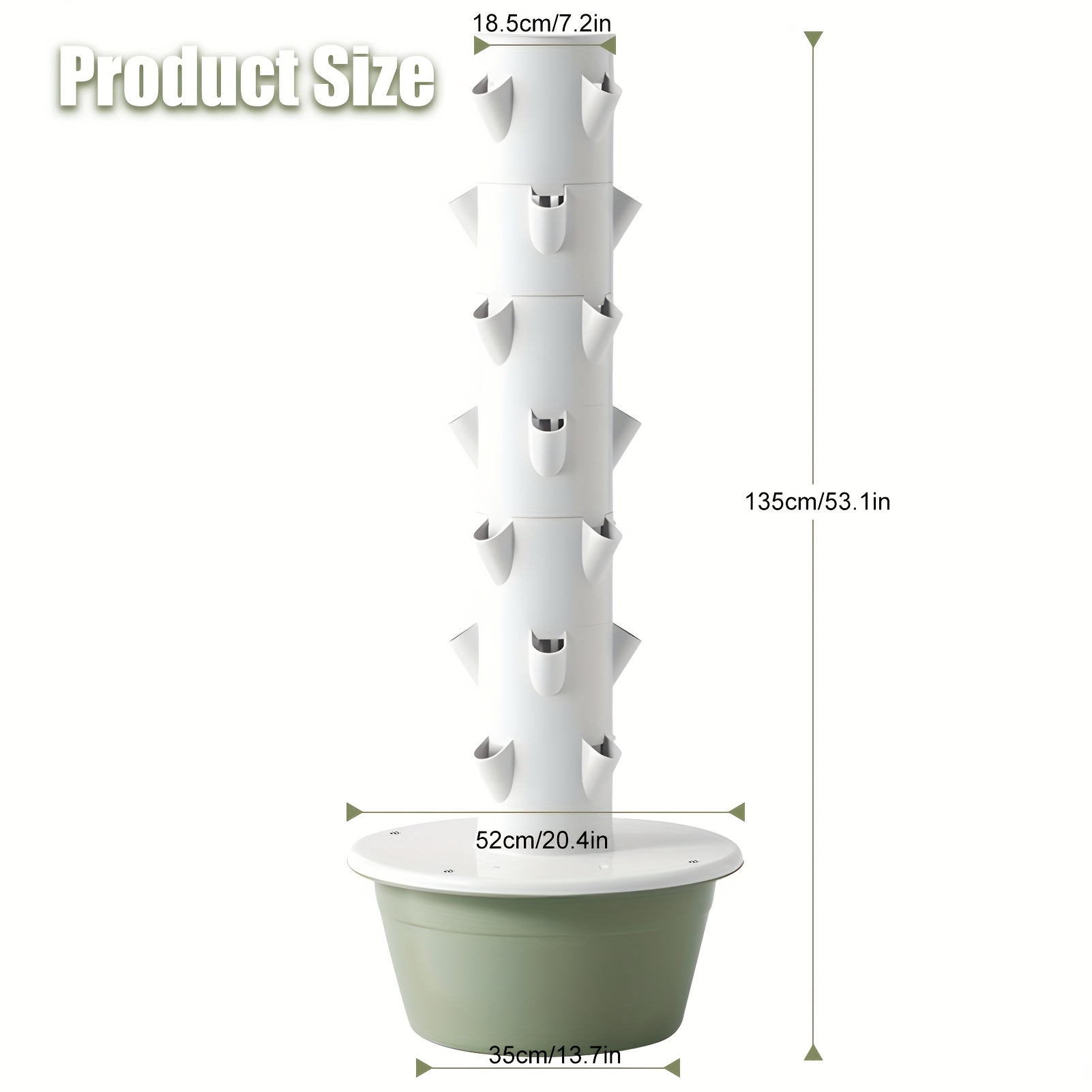 Vertical Hydroponic Tower, Ind - مراجعة Hydroponic System وسعره
