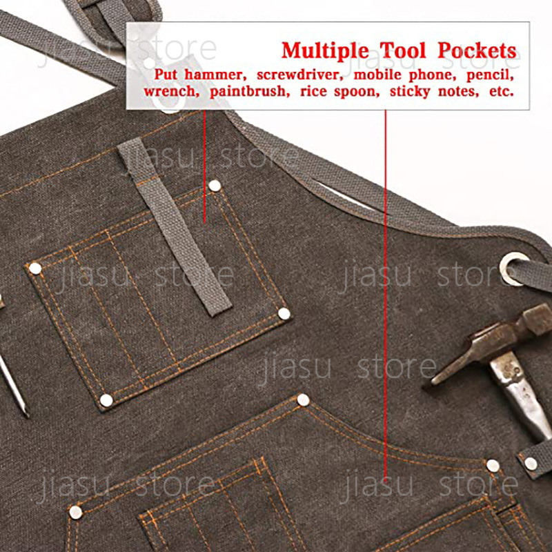 Thick Canvas Tool Apron Custom - مراجعة Gardening Tools Logo وسعره