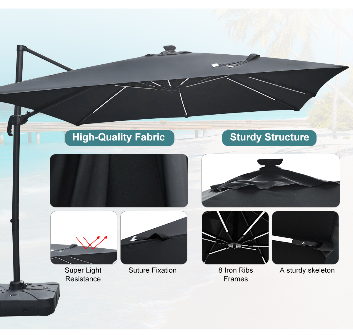 Custom Garden Roman Umbrella P - مراجعة Gardening Tools Logo وسعره
