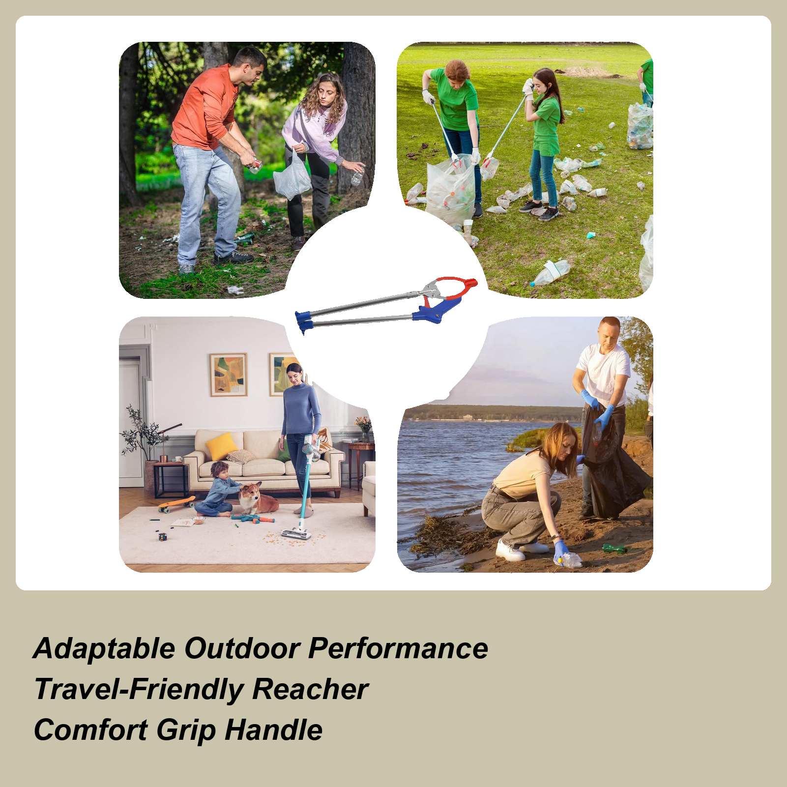 Grabber Tool Foldable Ergonomi - مراجعة Gardening Yard Tools وسعره