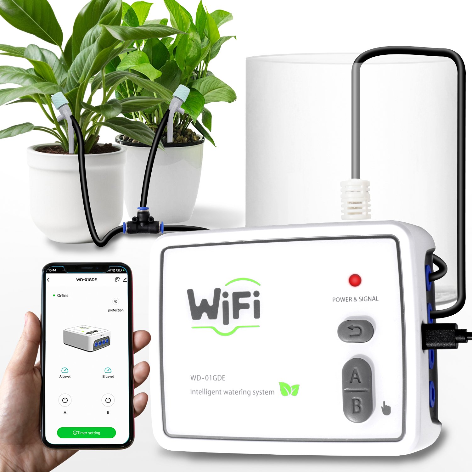 WIFI Smart Dual Pump Automatic - مراجعة Automatic Plant Waterer وسعره