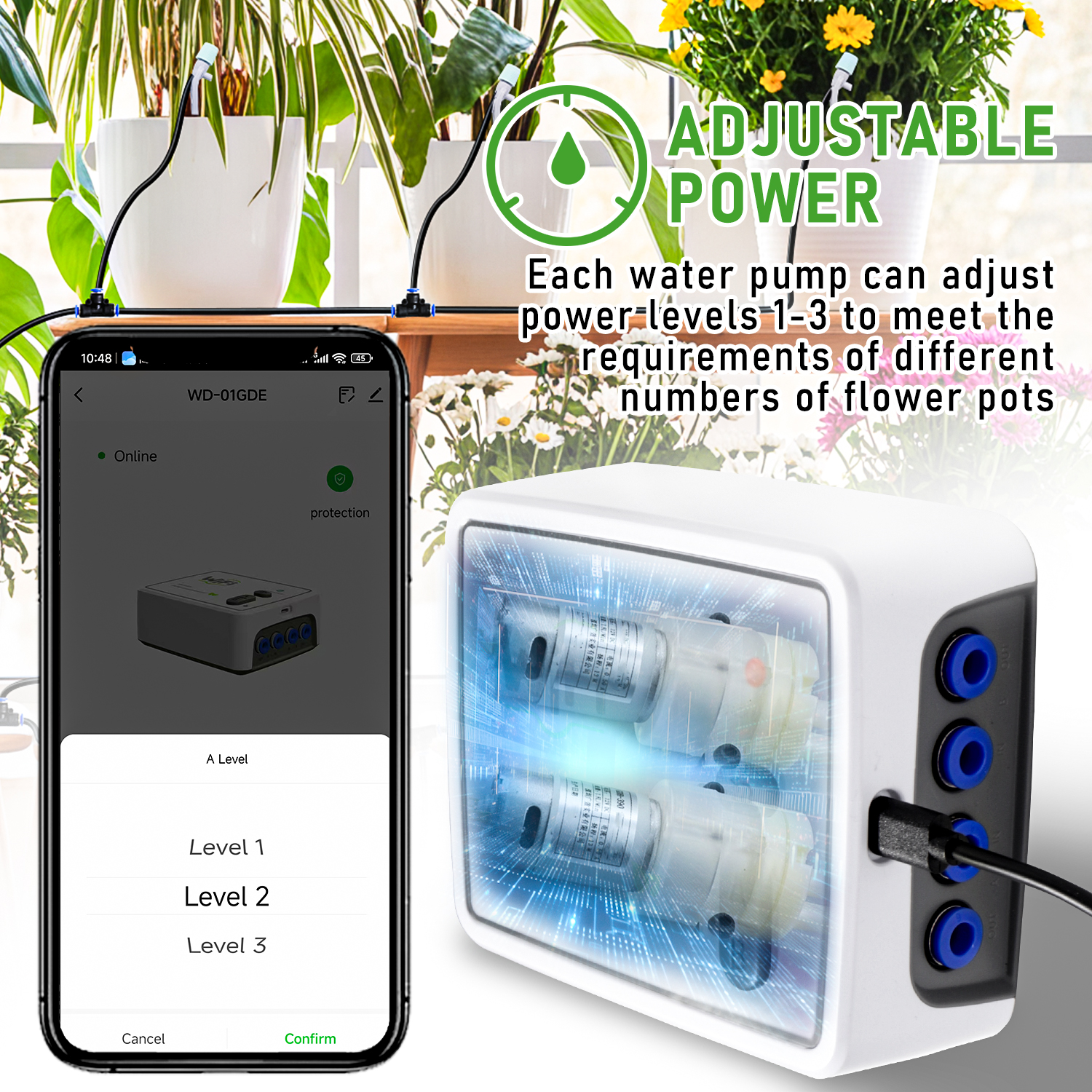 WIFI Smart Dual Pump Automatic - مراجعة Automatic Plant Waterer وسعره