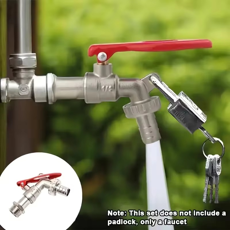 1Pc 1/2 Inch Zinc Alloy Faucet - مراجعة Gardening Yard Tools وسعره