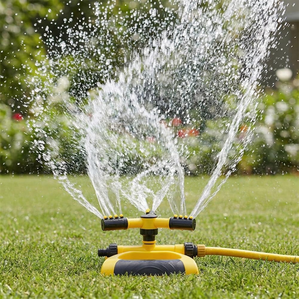 360-Degree Automatic Rotating  - مراجعة Gardening Yard Tools وسعره
