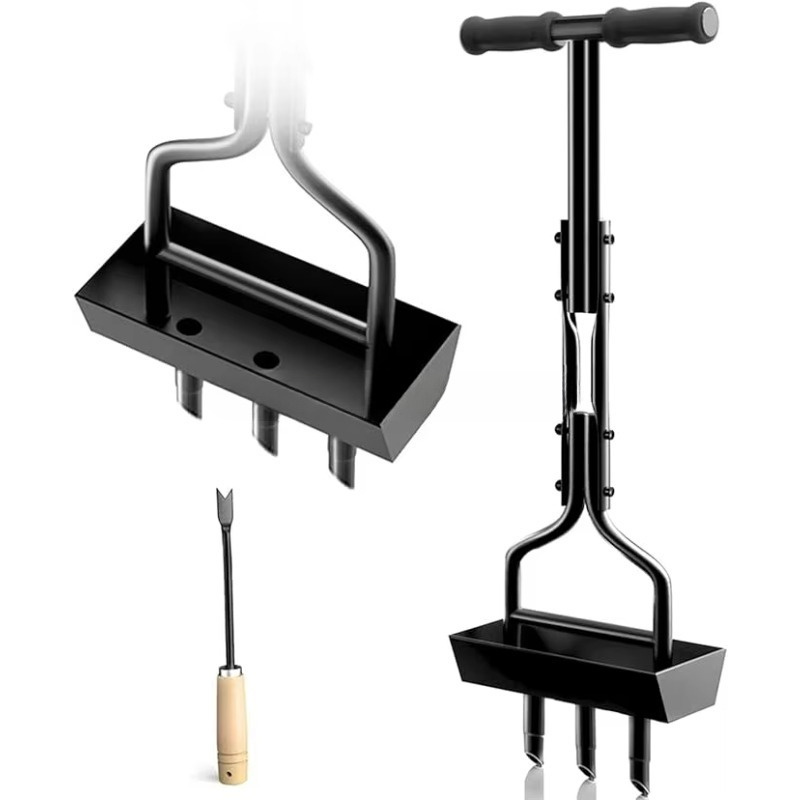 Manual Lawn Aerator Manual Cor - مراجعة Gardening Yard Tools وسعره