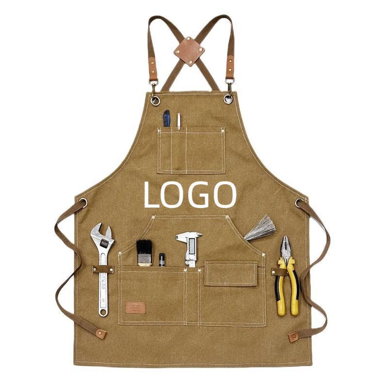Canvas Apron With Multiple Poc - مراجعة Gardening Tools Logo وسعره
