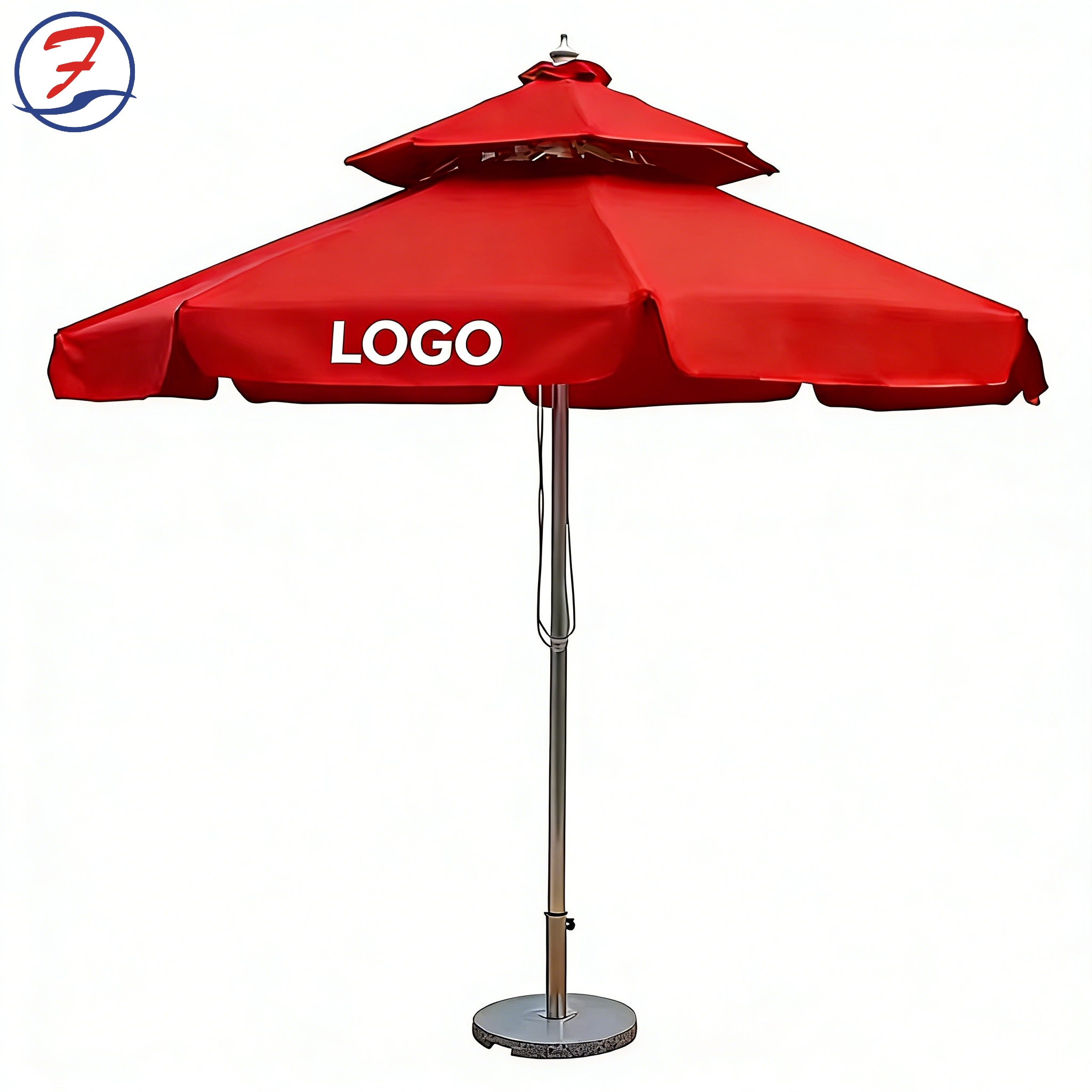 Custom Logo Patio Umbrella wit - مراجعة Gardening Tools Logo وسعره