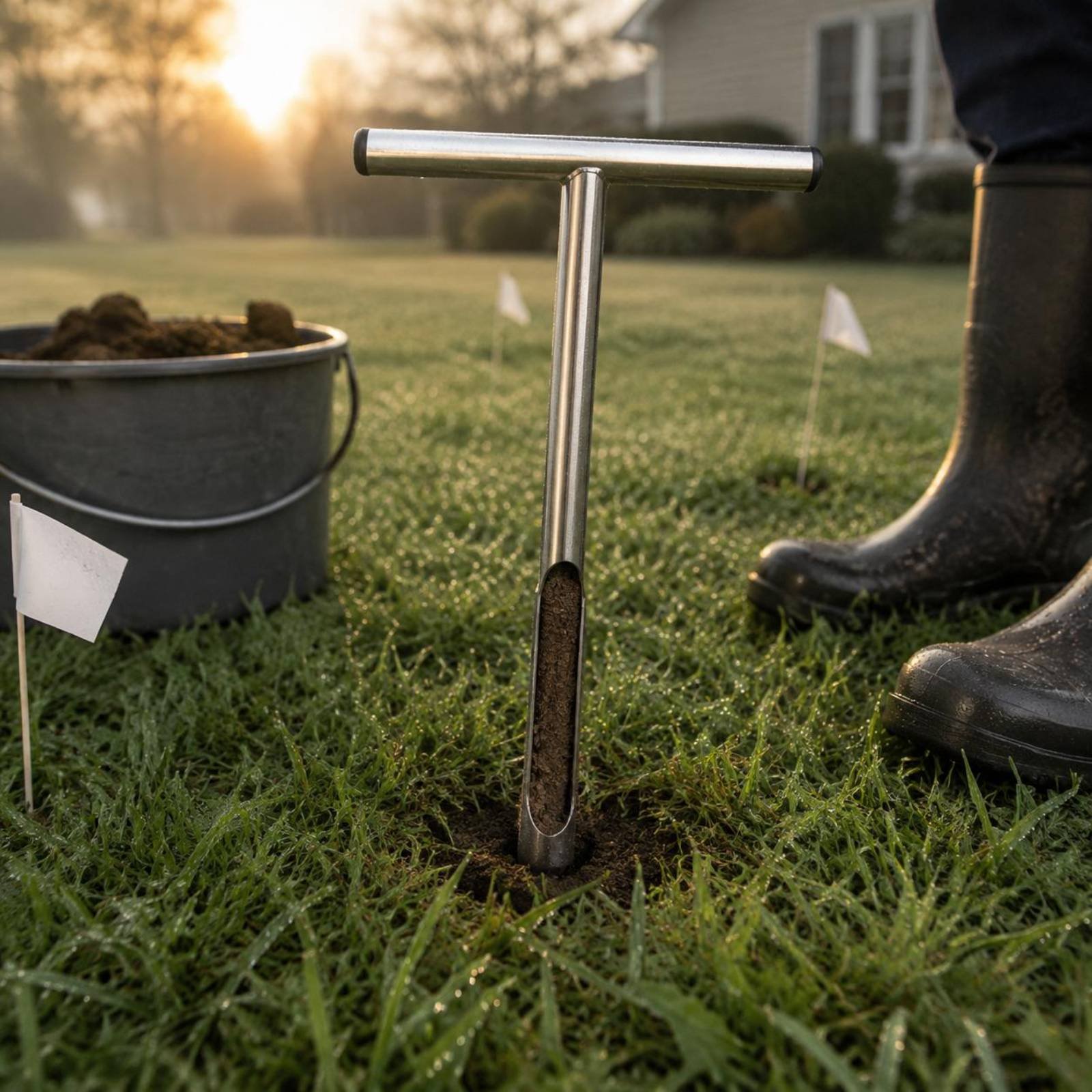 Stainless Steel Soil Sampler E - مراجعة Gardening Tools Long Handle وسعره