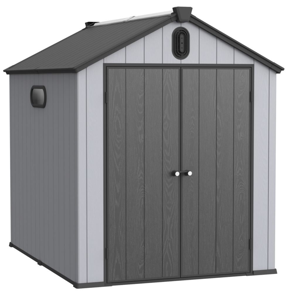 6*8ft plastic storage shed for - مراجعة Gardening Tools Big وسعره