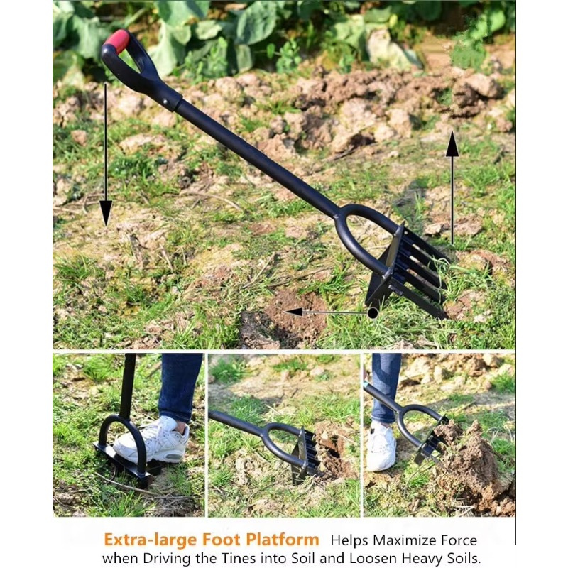 Heavy Duty 5 Tine Pitchfork Ga - مراجعة Spade Digging Fork وسعره