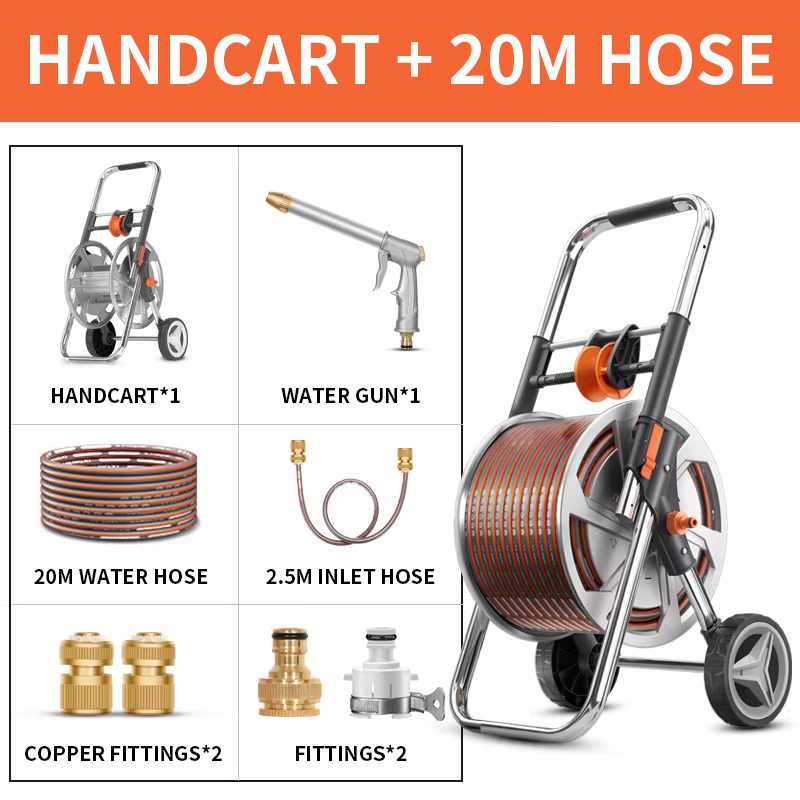 Hose Reel Cart Garden Hose Car - مراجعة Gardening Tools Heavy Duty وسعره