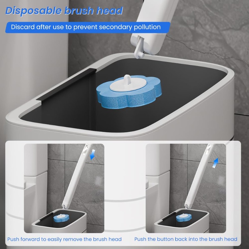 Disposable Toilet Brush Replac - مراجعة Gardening Tools Long Handle وسعره