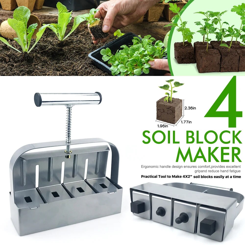 Handheld Seedling Soil Block M - مراجعة Gardening Tools Used وسعره