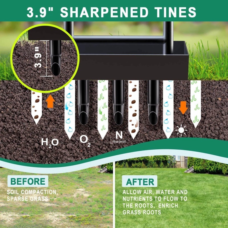 Durable Iron 3-Prong Soil Cult - مراجعة Gardening Tools On Sale وسعره