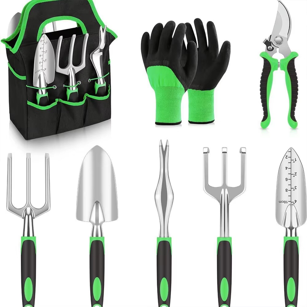 STLF 5-Piece Garden Hand Tools - مراجعة Spade Digging Fork وسعره