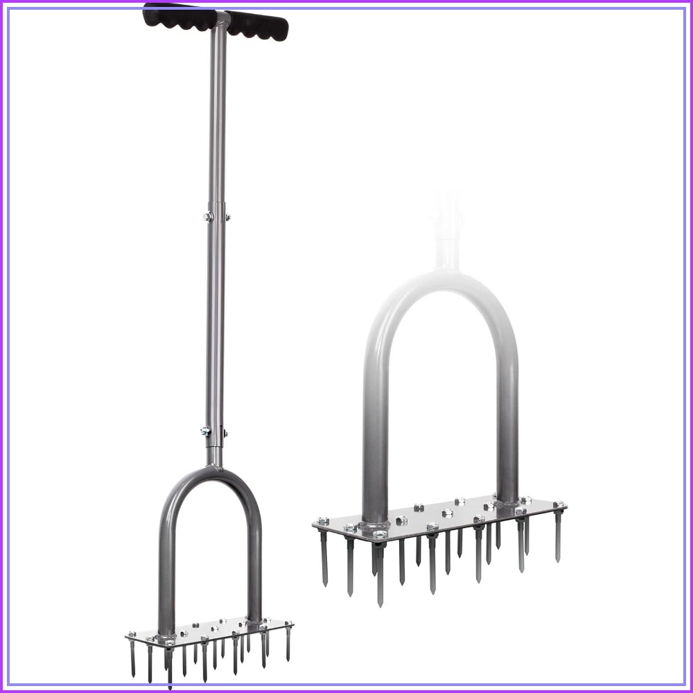 Lawn Aerator Spike Metal Manua - مراجعة Gardening Yard Tools وسعره