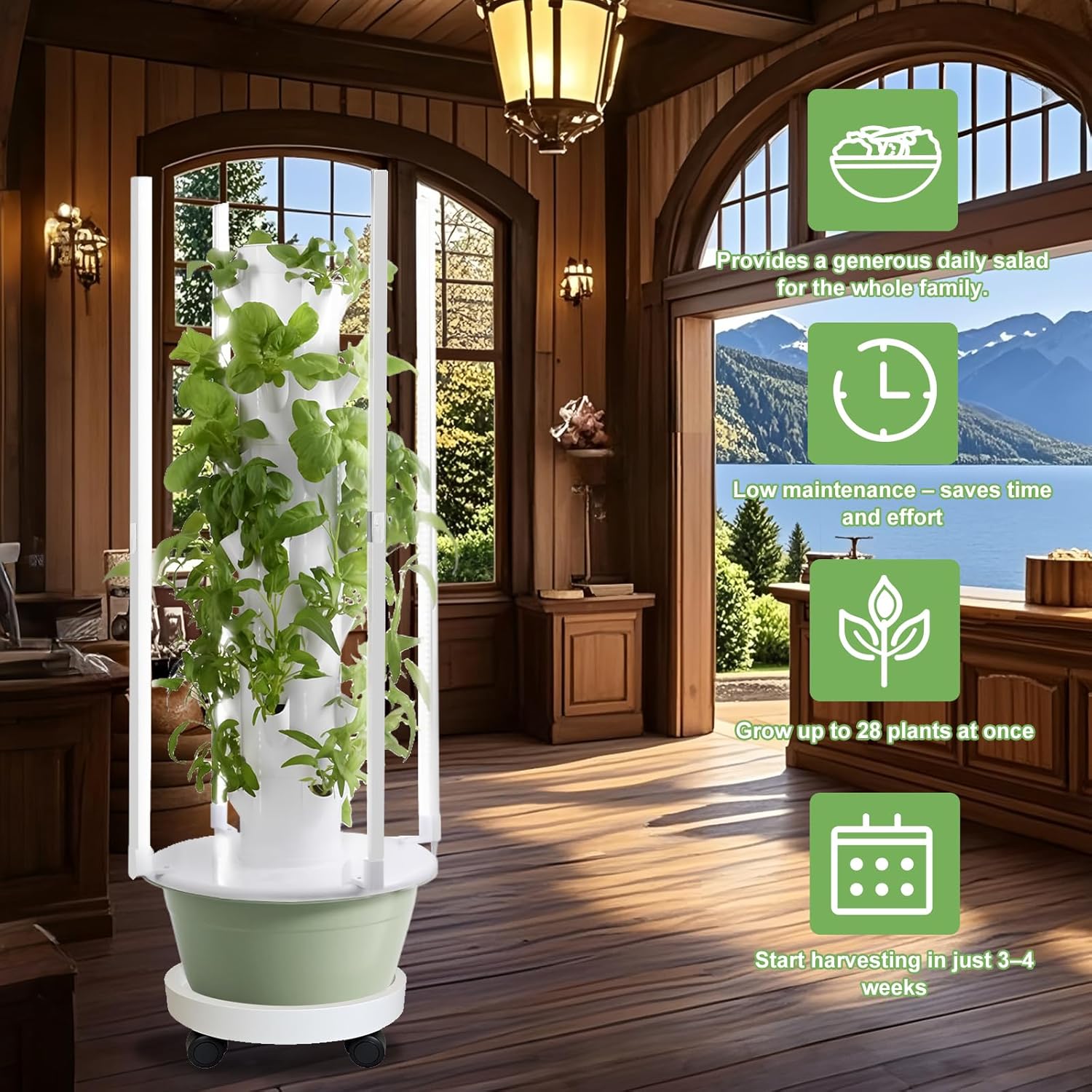TSP-L9-36P-LED Eco-Friendly PP - مراجعة Hydroponic System وسعره