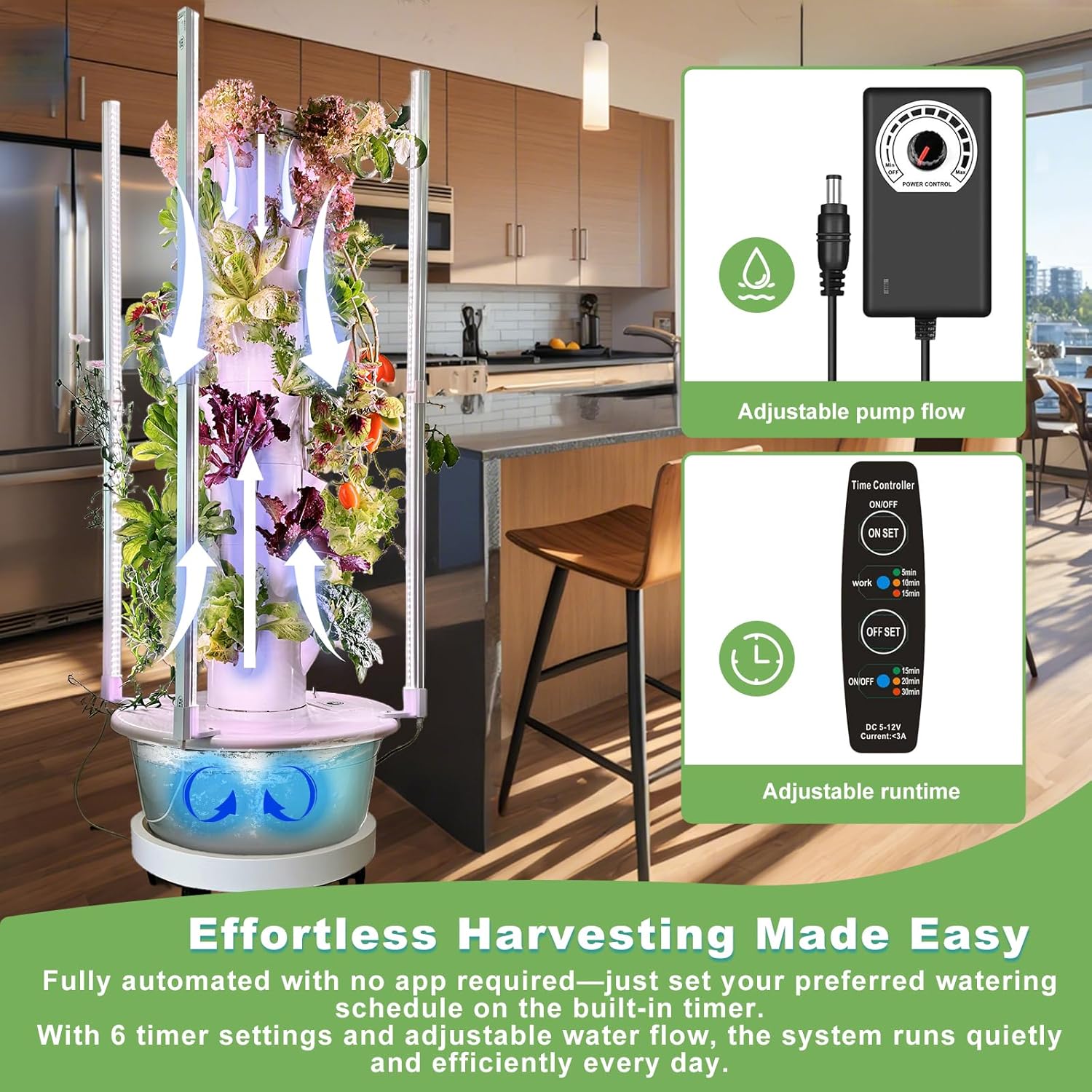 TSP-L9-36P-LED Eco-Friendly PP - مراجعة Hydroponic System وسعره